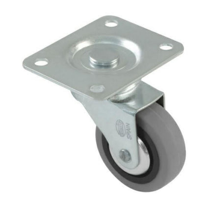 Rubber castor wheel Ø50mm Furniture wheels AMIG 
