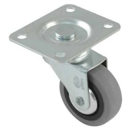 Rubber castor wheel Ø60mm Furniture wheels AMIG 