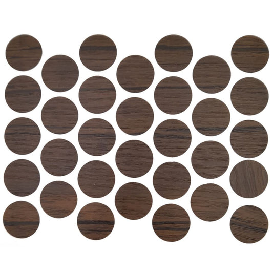Screw cover caps Self-Adhesive - Antique Coffee 18mm Furnica 