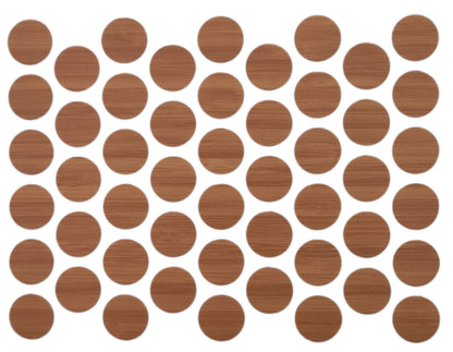 Screw cover caps Self-Adhesive - Bamboo 14mm Furnica 