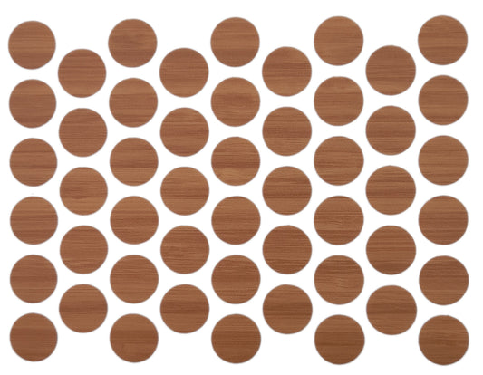 Screw cover caps Self-Adhesive - Bamboo 14mm Furnica 