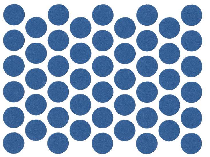 Screw cover caps Self-Adhesive - Blue 14mm NTP 