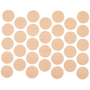 Screw Cover Caps Self-Adhesive - Corrugated Oak 18mm