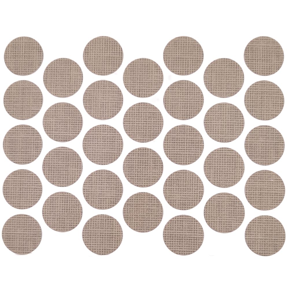 Screw cover caps Self-Adhesive - Cotton Latte 18mm Furnica 