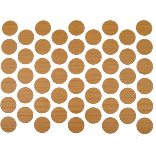 Screw cover caps Self-Adhesive - Dark Pine 14mm Furnica 
