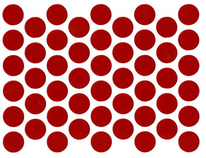 Screw cover caps Self-Adhesive - Dark red 14mm NTP 