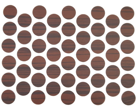 Screw cover caps Self-Adhesive - Ebony 14mm Furnica 