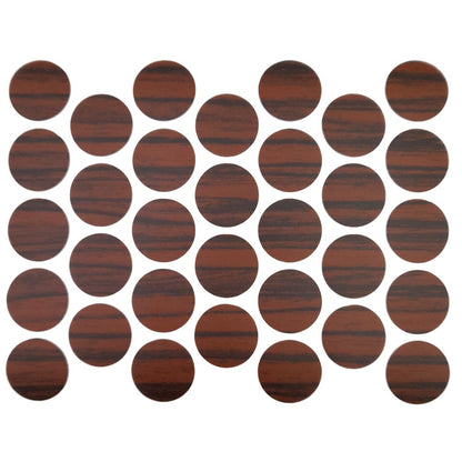 Screw cover caps Self-Adhesive - Ebony 18mm Furnica 