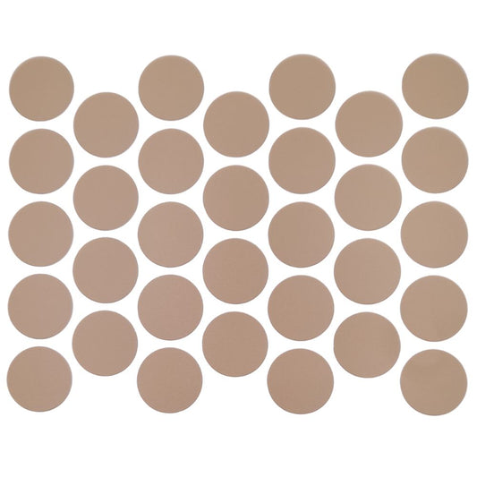 Screw cover caps Self-Adhesive - Latte 18mm Furnica 
