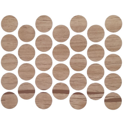 Screw cover caps Self-Adhesive - Light Antique 18mm Furnica 