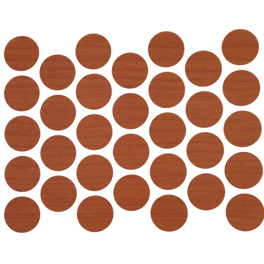 Screw cover caps Self-Adhesive - Light Cherry 18mm Furnica 