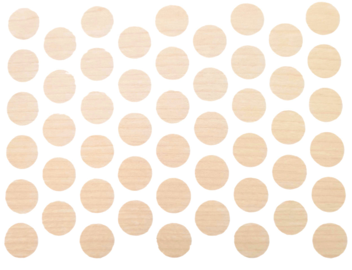 Screw cover caps Self-Adhesive - Light Maple 14mm Furnica 