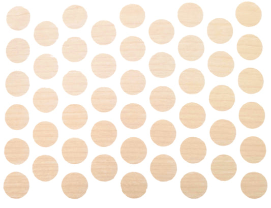 Screw cover caps Self-Adhesive - Light Maple 14mm Furnica 