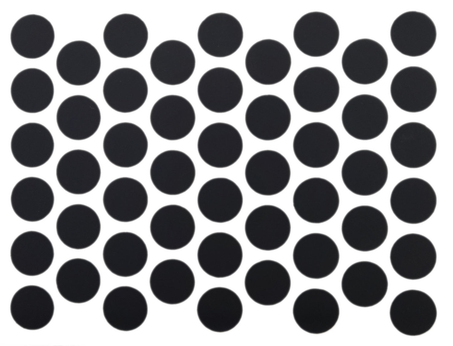 Screw cover caps Self-Adhesive - Matt Black 14mm Furnica 