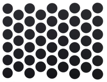 Screw cover caps Self-Adhesive - Matt Black 14mm Furnica 