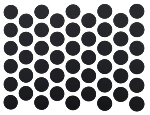 Screw cover caps Self-Adhesive - Matt Black 14mm Furnica 
