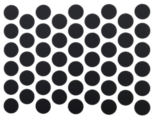 Screw cover caps Self-Adhesive - Matt Black 14mm Furnica 