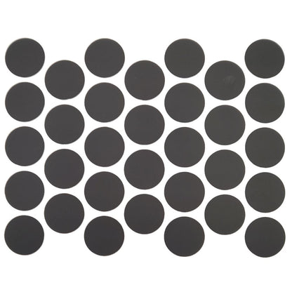Screw cover caps Self-Adhesive - Matt Black 18mm Furnica 