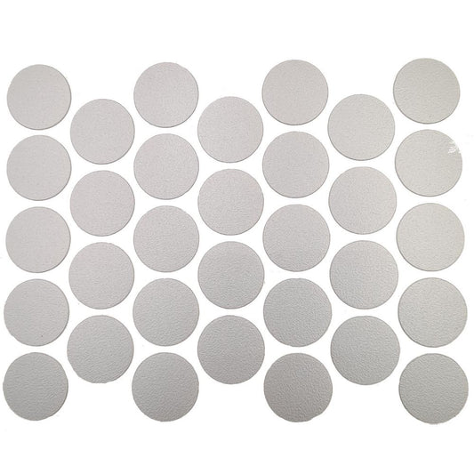 Screw cover caps Self-Adhesive - Metallic Grey 18mm Furnica 