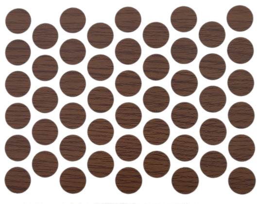 Screw cover caps Self-Adhesive - Milas Walnut 14mm Furnica 