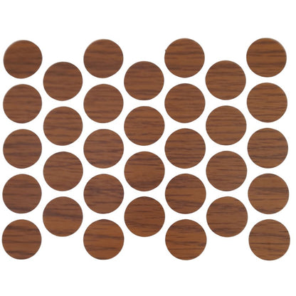 Screw cover caps Self-Adhesive - Milas Walnut 18mm Furnica 
