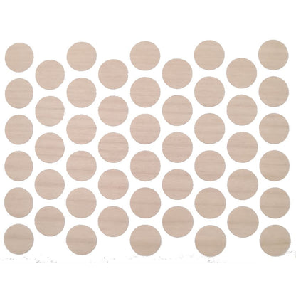 Screw cover caps Self-Adhesive - Natural Birch 14mm Furnica 