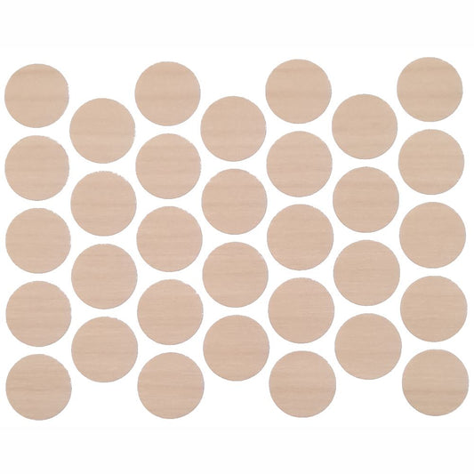 Screw cover caps Self-Adhesive - Natural Birch 18mm Furnica 