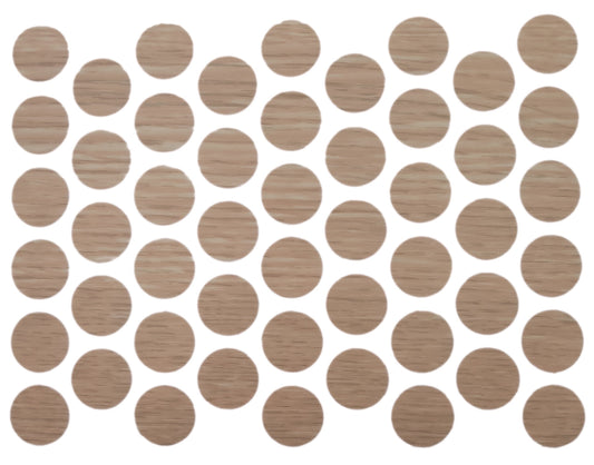 Screw cover caps Self-Adhesive - Natural Oak 14mm Furnica 