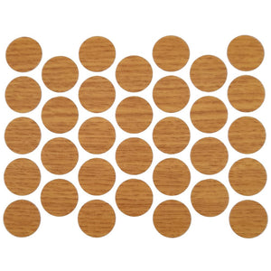 Screw cover caps Self-Adhesive - Oak 18mm