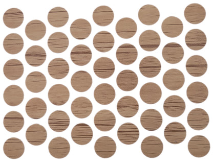 Screw cover caps Self-Adhesive - Oak Nebraska 14mm Furnica 