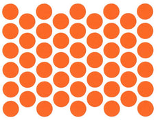 Screw cover caps Self-Adhesive - Orange 14mm
