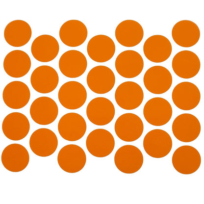 Screw cover caps Self-Adhesive - Orange 18mm Furnica 
