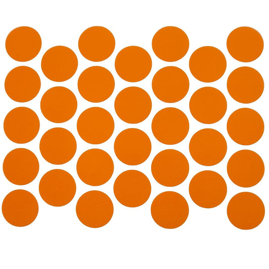Screw cover caps Self-Adhesive - Orange 18mm Furnica 