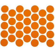 Screw cover caps Self-Adhesive - Orange 18mm
