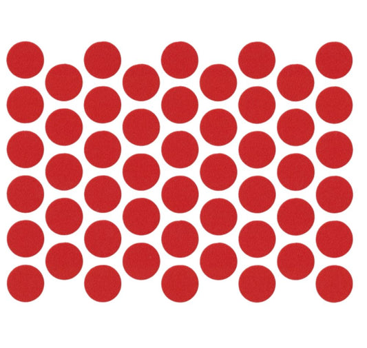 Screw cover caps Self-Adhesive - Red 14mm NTP 