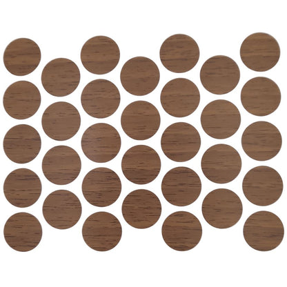 Screw cover caps Self-Adhesive - Venezia Walnut 18mm Furnica 