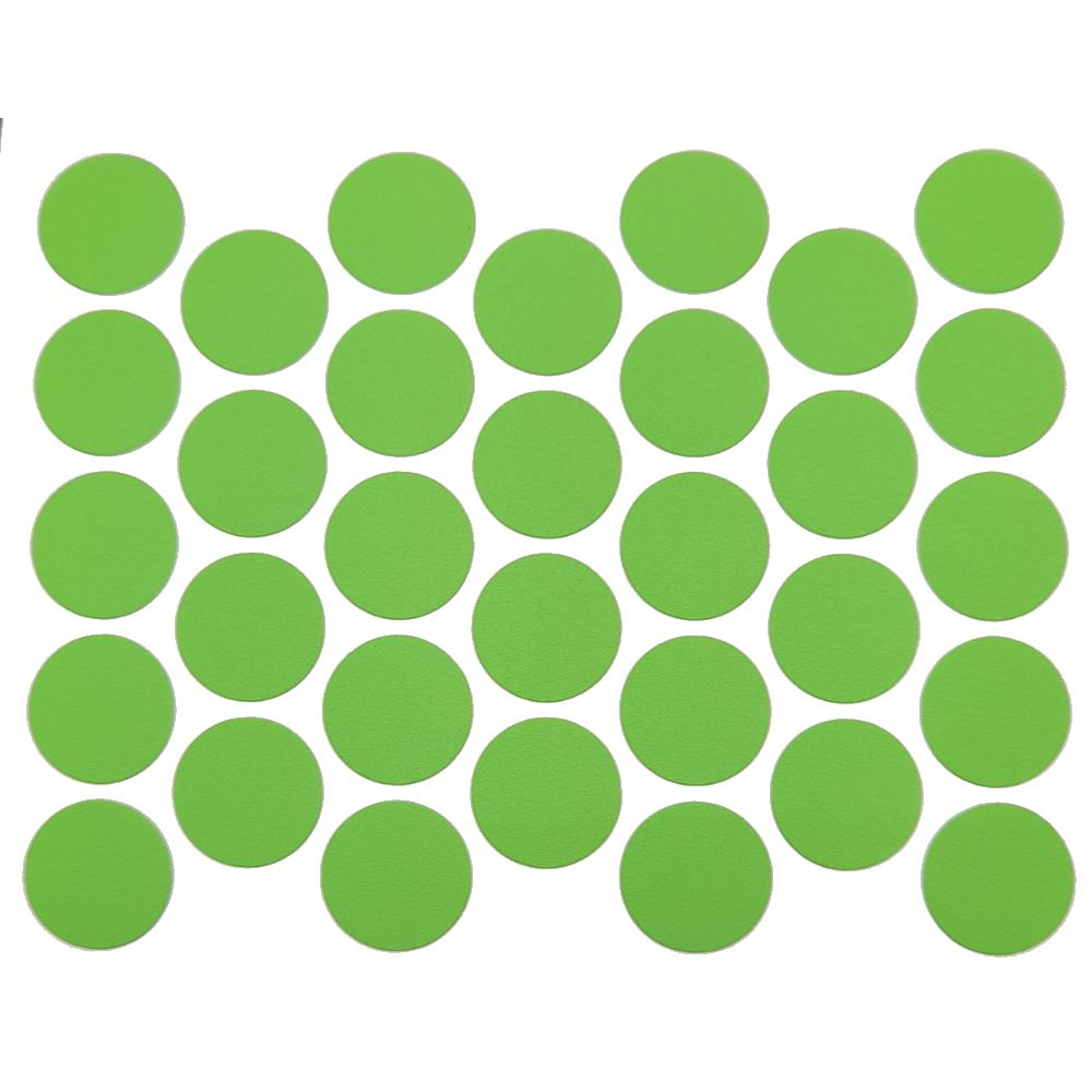 Screw cover caps Self-Adhesive - Water Green 18mm Furnica 
