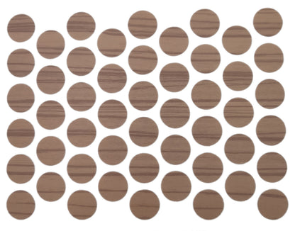 Screw cover caps Self-Adhesive - Zebrano 14mm Furnica 
