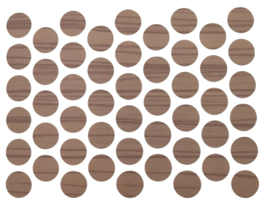Screw cover caps Self-Adhesive - Zebrano 14mm Furnica 