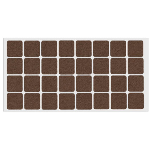 Self-Adhesive Felt Pad 25x25mm NTP Brown 