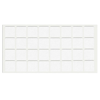 Self-Adhesive Felt Pad 25x25mm - White NTP 