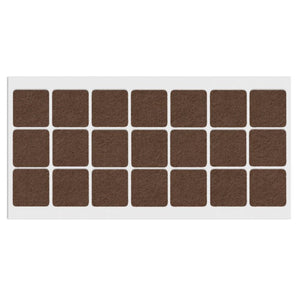 Self-Adhesive Felt Pad 30x30mm Brown