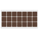 Self-Adhesive Felt Pad 30x30mm Brown NTP 