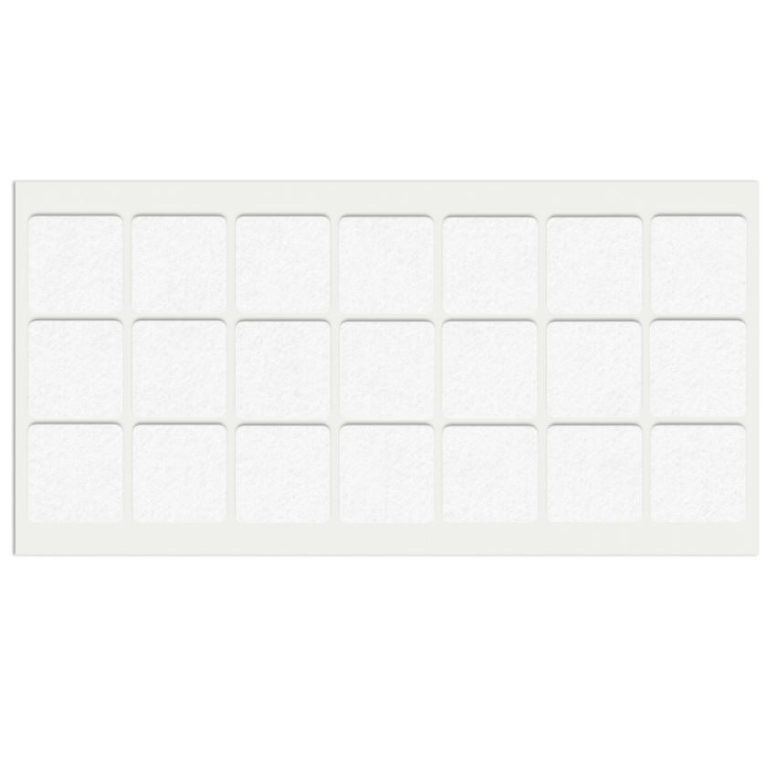 Self-Adhesive Felt Pad 30x30mm White NTP 