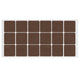 Self-Adhesive Felt Pad 35x35mm Brown NTP 