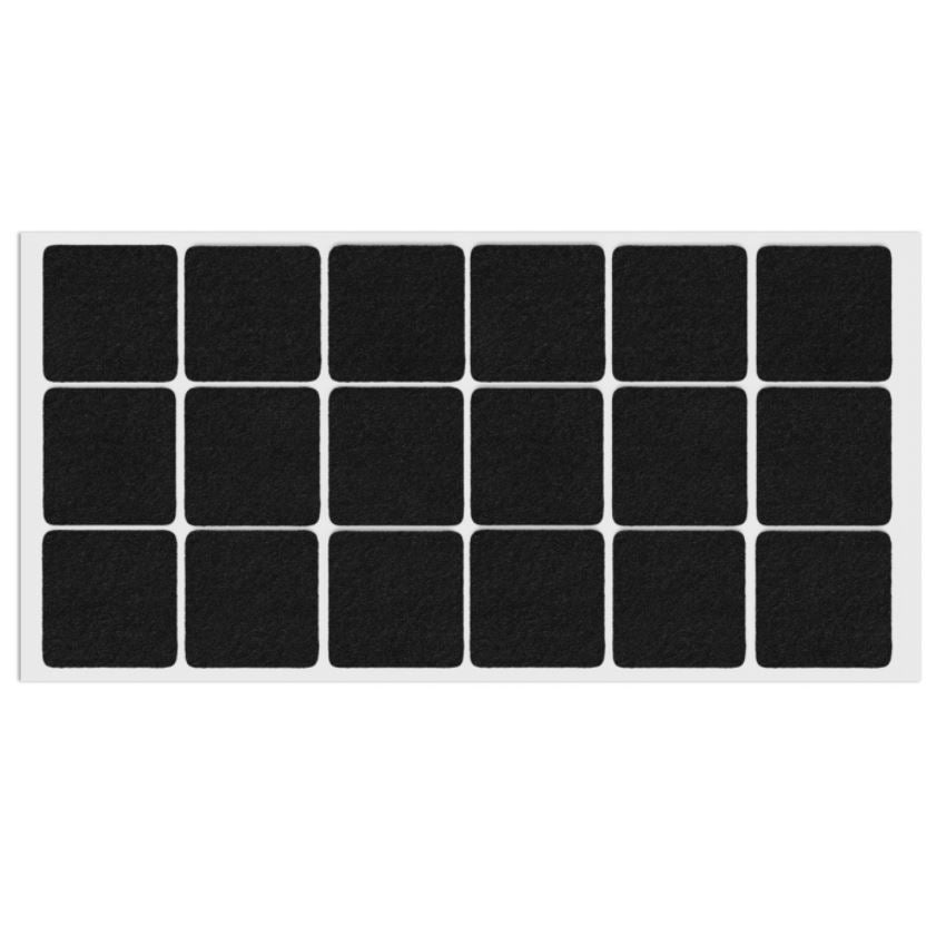Self-Adhesive Felt Pad 35x35mm NTP Black 