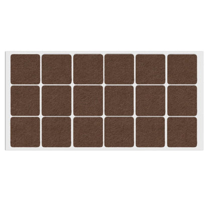 Self-Adhesive Felt Pad 35x35mm NTP Brown 