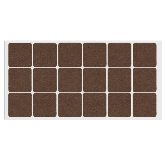 Self-Adhesive Felt Pad 35x35mm NTP Brown 