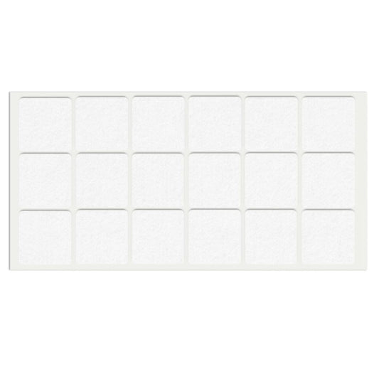 Self-Adhesive Felt Pad 35x35mm White NTP 
