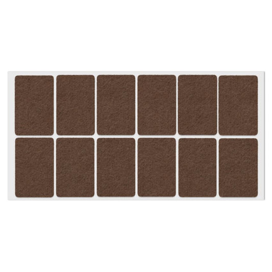Self-Adhesive Felt Pad 35x55mm Brown NTP 
